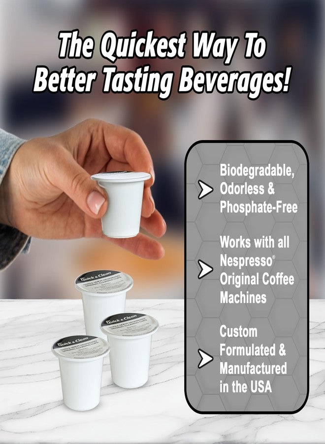 QUICK CLEAN Quick & Clean 16-Pack Cleaning Pods Compatible with Nespresso Original Single Serve Espresso Machines - Removes Stains, Non-Toxic and Eco-Friendly - Image 2